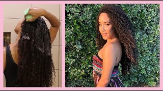 Long Curly Hair Growth Routine 2019