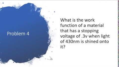 Photoelectric Effect Problems (Part 2)