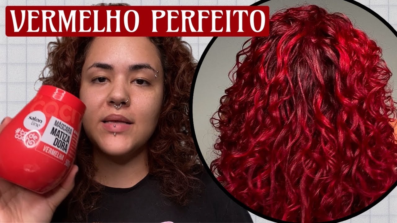MATIZADOR VERMELHO SALON LINE | PINTEI O CABELO DE VERMELHO