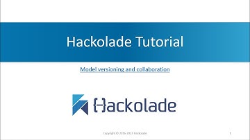 Tutorial Workgroup - model versioning and collaboration - episode 1: overview
