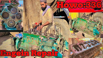 SINOTRUCK HOWO ENGINE OVERHAUL FULL PROCESS:ASSEMBLING ENGINE WD615.46HOWO ENGINE part:2(14 Vlog)