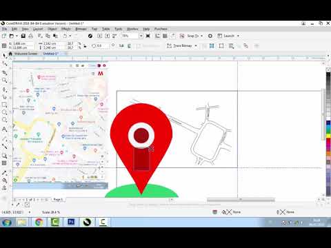 Membuat Desain Denah Lokasi Real Google Maps dengan Corel Draw| Sangat Mudah