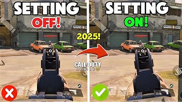 TOP 20 PRO Multiplayer-instellingen in COD MOBILE 2025! | CODM Beste MP-instellingen | COD MOBILE