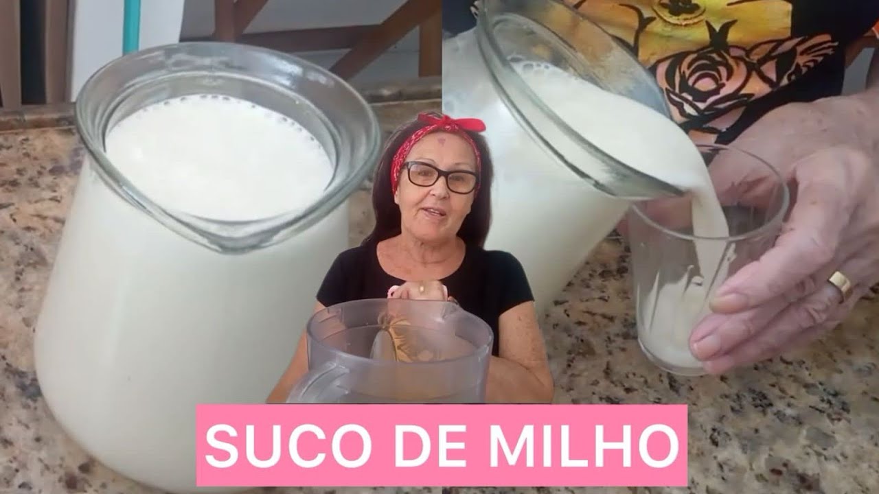 Com apenas três ingredientes se faz essa delícia de suco de (milho)