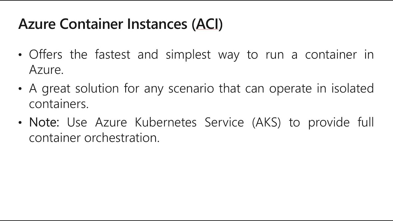 Azure Container Instances - YouTube
