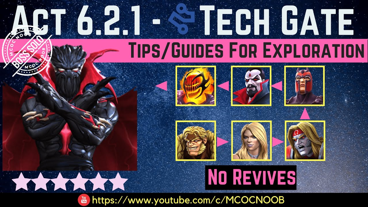 MCOC: Акт 6.2.1 — Врата редкости технологий — Советы/Руководство — Нет возрождений — Сюжетный квест