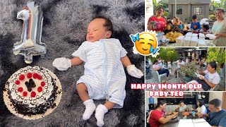 HAPPY 1MONTH OLD BABY TEO | NAG PAMERYENDA KAMI SA MGA BATA