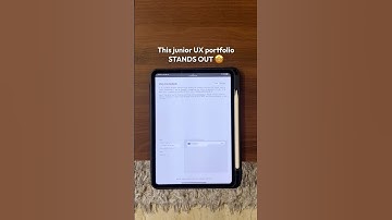 This junior UX portfolio STANDS OUT 🤩 #ux #uxdesign