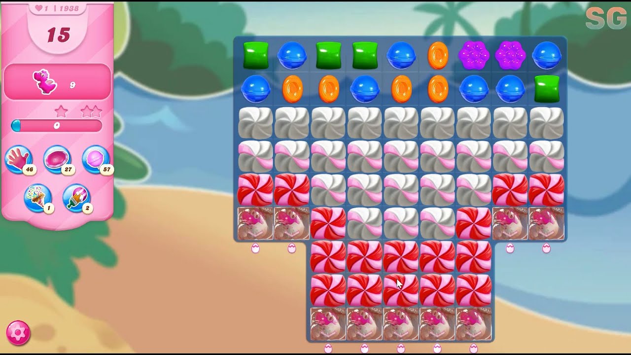Candy Crush Saga Level 1938 (No Boosters) YouTube
