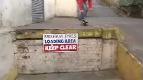 ollie loading dock and kickflip attempts