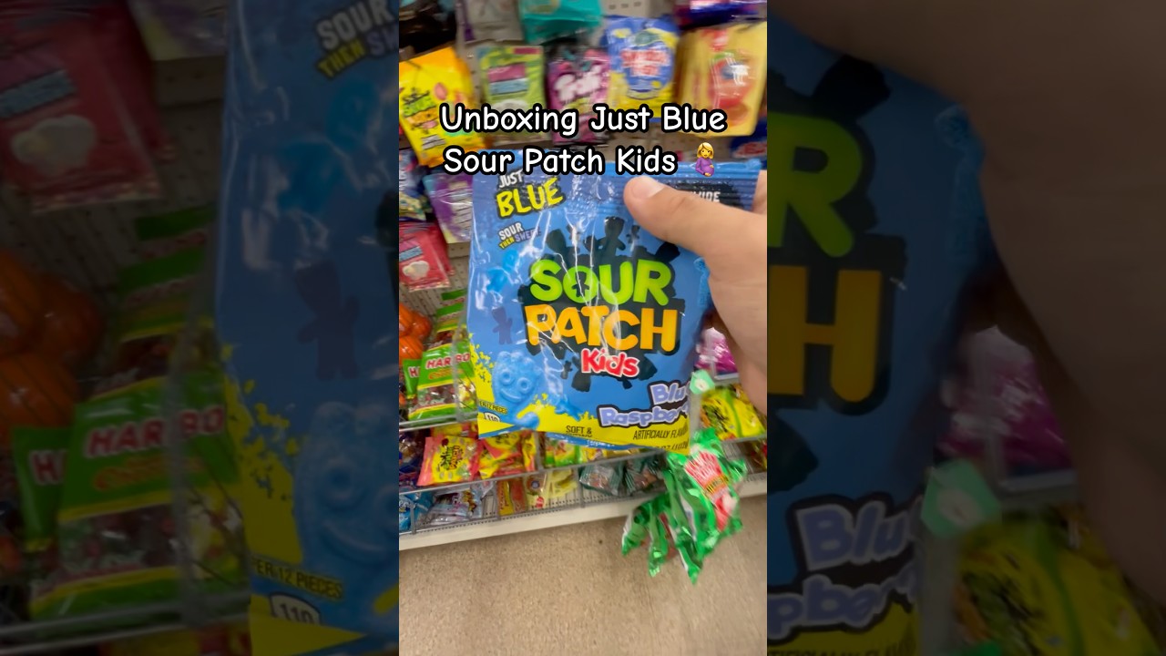 Unboxing Just Blue Sour Patch Kids 🤰