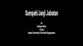 Sumpah/Janji Jabatan - Otomatisasi Tata Kelola Kepegawaian