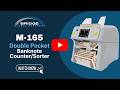 Moricash M-165 - Professional Double-Pocket Banknote Counter and Sorter
