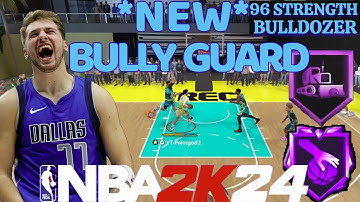 BULLY GUARD BUILD DOMINATES THE REC! *NEW* PG BUILD HOF BULLDOZER + HOF MIDDY MAGICIAN (NBA 2K24)