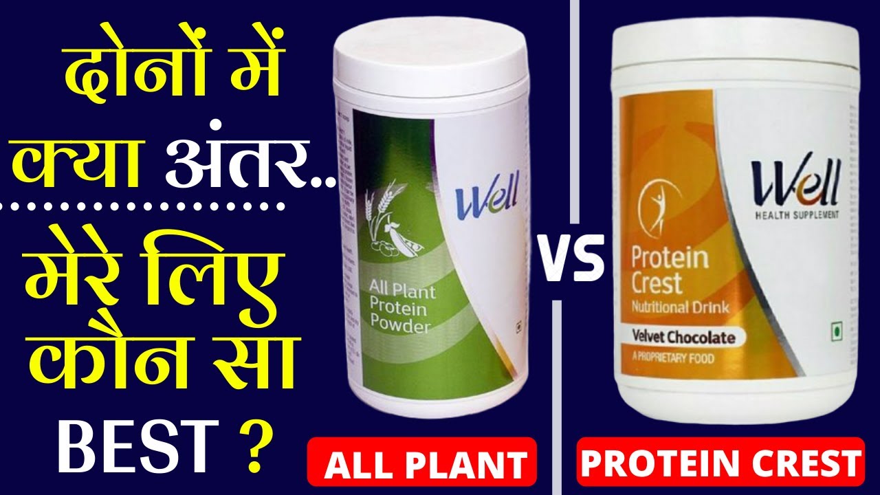 Modicare well protein crest and all plant protein powder basic
