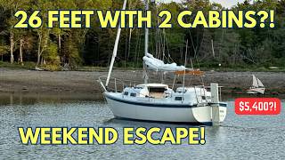 26 Feet, 2 Cabins &amp; Only $5,400! | 1977 Parker Dawson 26 Pocket Cruiser | Full Tour