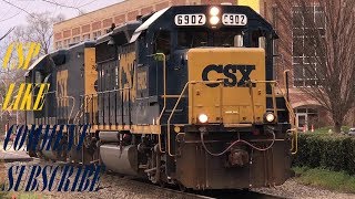 [CSXT]6902 GP40-2 & 2345 RDSG Light Engines Heads To Vander.NC From F.NC F736-11 W/Horn Action!