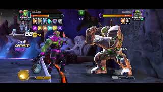 Mcoc AQ raids Hulking vs Maestro [ First fight full 12% damage]