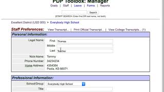 GB PDP Toolbox College Transcripts Upload
