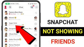 How to fix snapchat not showing friends problem 2024