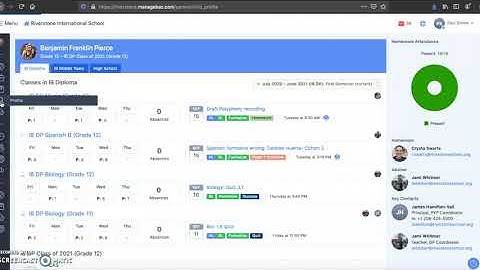 ManageBac Tutorial: Profile