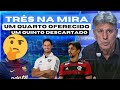 Grmio trs jogadores na mira um quarto oferecido e um quinto descartado  renato mudar o time