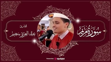 تلاوة عطرة ,بصوت ملائكي من #سورة مريم #عبدالعزيز سحيم  #تلاوة خاشعة Abdelaziz sahim #quran #قرآن