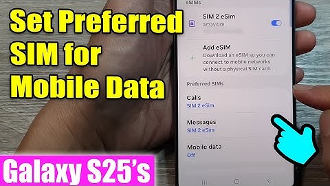 How to 🌐 Set Preferred SIM for Mobile Data on Galaxy S25!