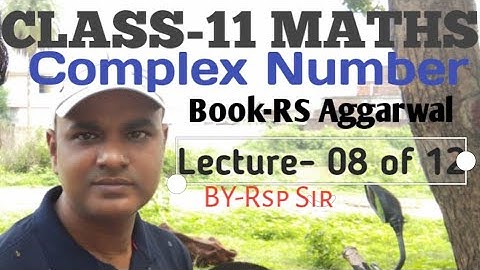 Complex Numbers Ex-5C#RS Aggarwal#Class-11