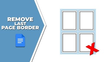 How to remove the border from the last page in Google Docs