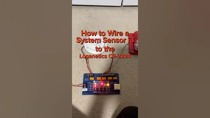 How to Wire a 4-wire System Sensor i3 to the Loganetics CE-2224 #firealarm