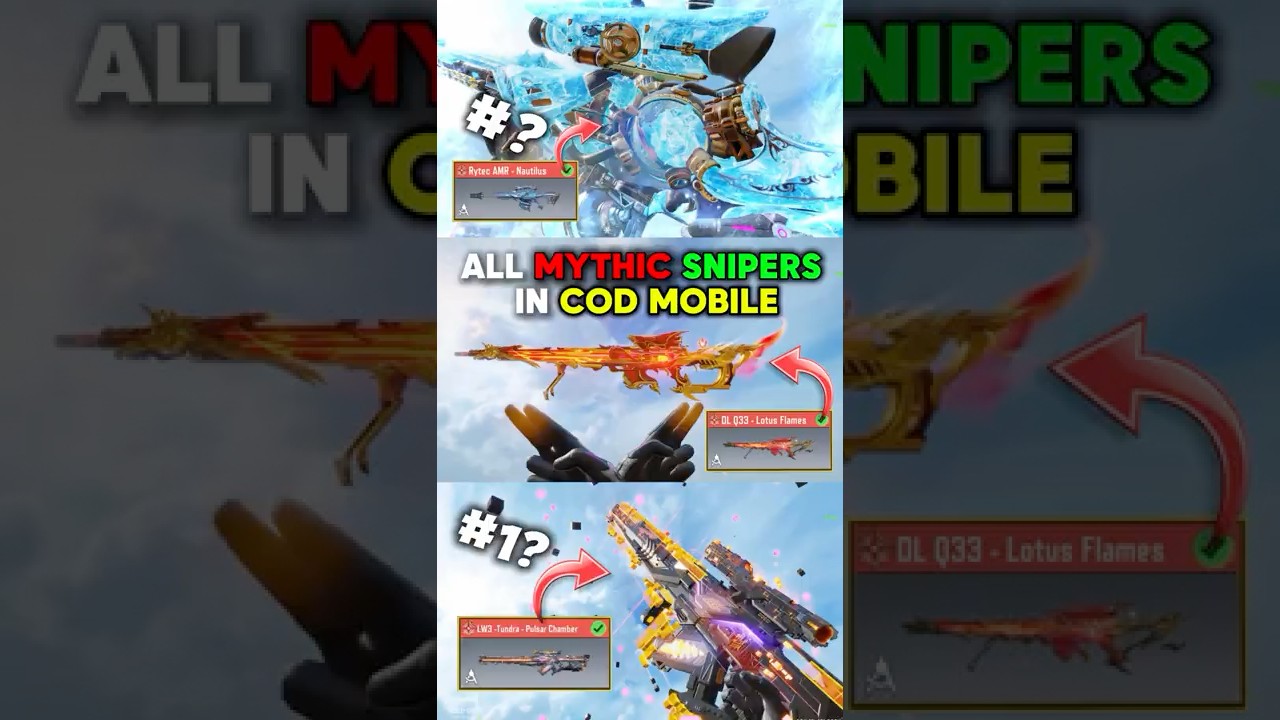 Проверка всех мифических снайперов в CODM