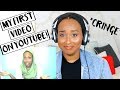 REACTING TO MY FIRST YOUTUBE VIDEO + HUGE 100K GIVEAWAY! | Aysha Abdul