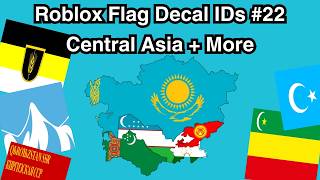 Central Asian Flags Roblox Flag Decal IDs (#22) [Kazakh, Uzbek, Turkmen, Krygyz,]