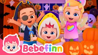 🎃 Halloween Costume Party | EP49 | Trick or Treat with Bebefinn and Witch | Nursery Rhymes for Kids