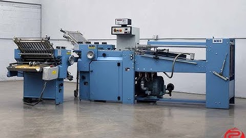 MBO B120 Continuous Feed Paper Folder w/ 8 Page unit