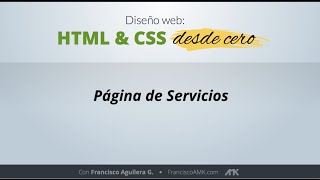 HTML y CSS Desde Cero - 48. Página de Servicios