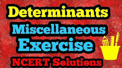 Determinants Miscellaneous Exercise Video-25 Mental Mathematics NCERT Solutions Tips and Tricks