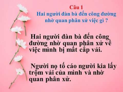 Môn Tập đọc lớp 5 tuần 23 - Phân xử tài tình