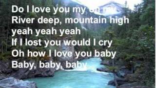 River Deep Mountain High+lyrics - Tina Turner (from glee) chords