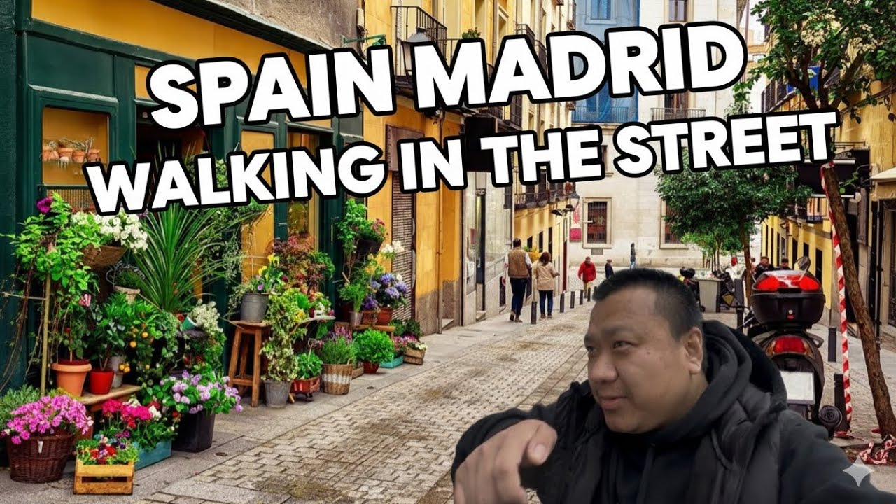 Spain Madrid walking on the street