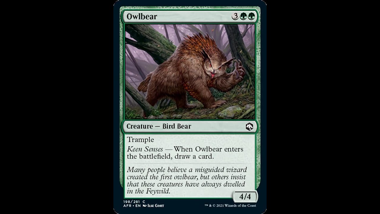 owlbear mtg card Owlbear