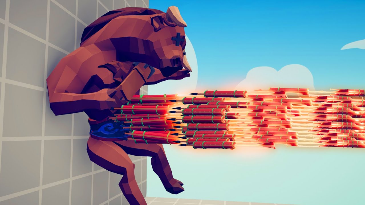 SUPER FIREWORK ARCHER PINNING EVERY UNIT TO THE WALL - TABS Totally Accurate Battle Simulator