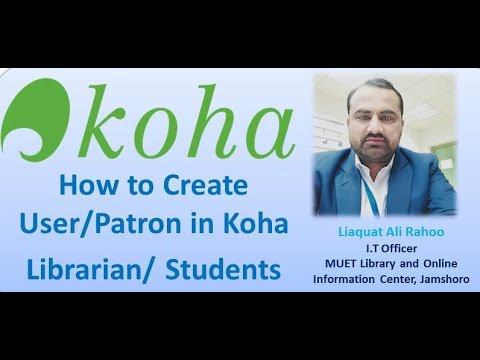 koha super librarian account| How to create patron account in koha| Koha admin user account