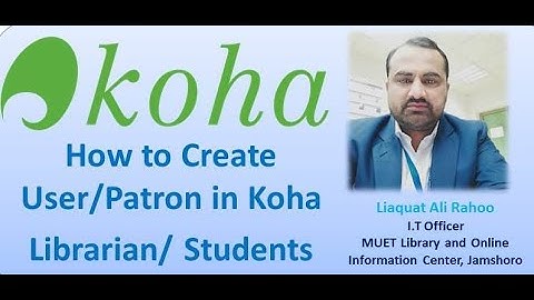 koha super librarian account| How to create patron account in koha| Koha admin user account
