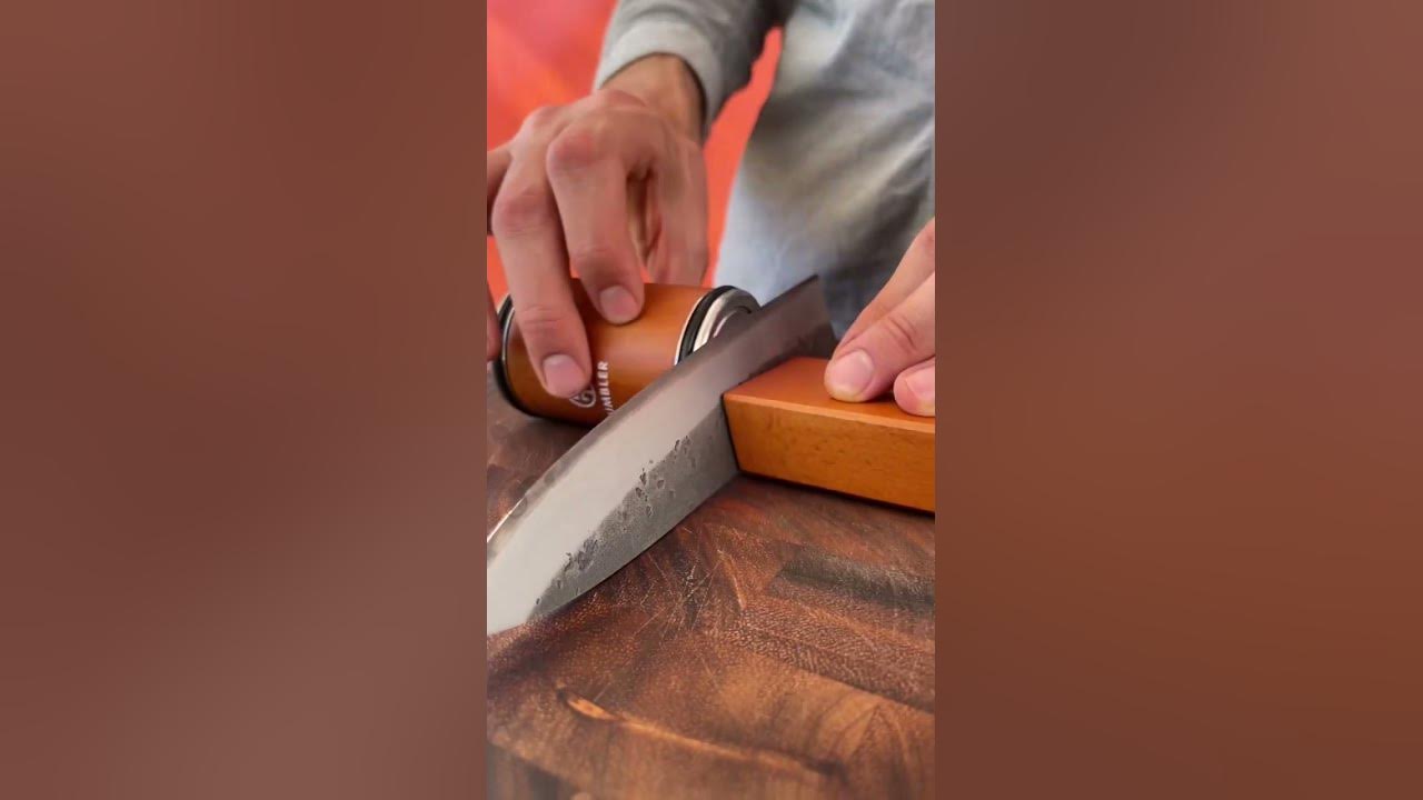 Revive your DULL Global Knife with the Tumbler Rolling Knife Sharpener  #globalknife #rollingsharpener #knifesharpening #tumblerusa