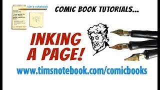 Tim's Notebook: Inking a Comic Book Page