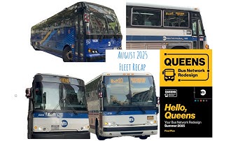 MTA Fleet Status Recap: August 2025