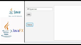 JavaFX and JavaSE add and delete element