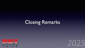 HC2025-R2: TCMM Awards and Closing Remarks